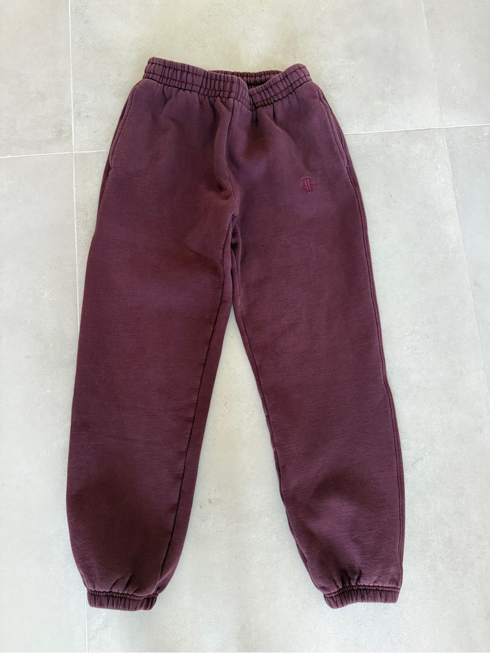 ANINE BING Burgundy Sweatpants – Size S